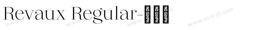 Revaux Regular字体转换